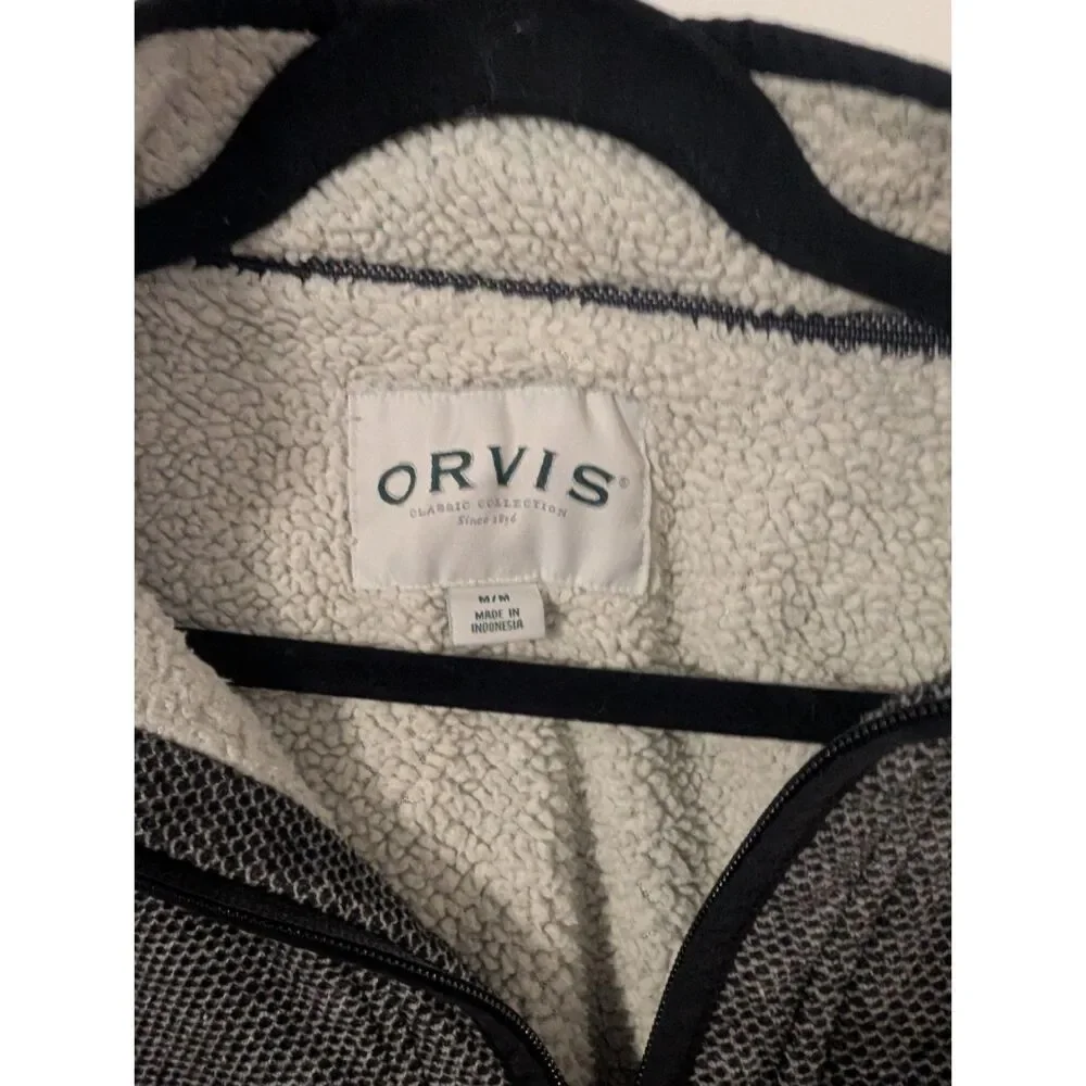 Orvis Classic Collection Sherpa Lined Quarter Zip Men's M